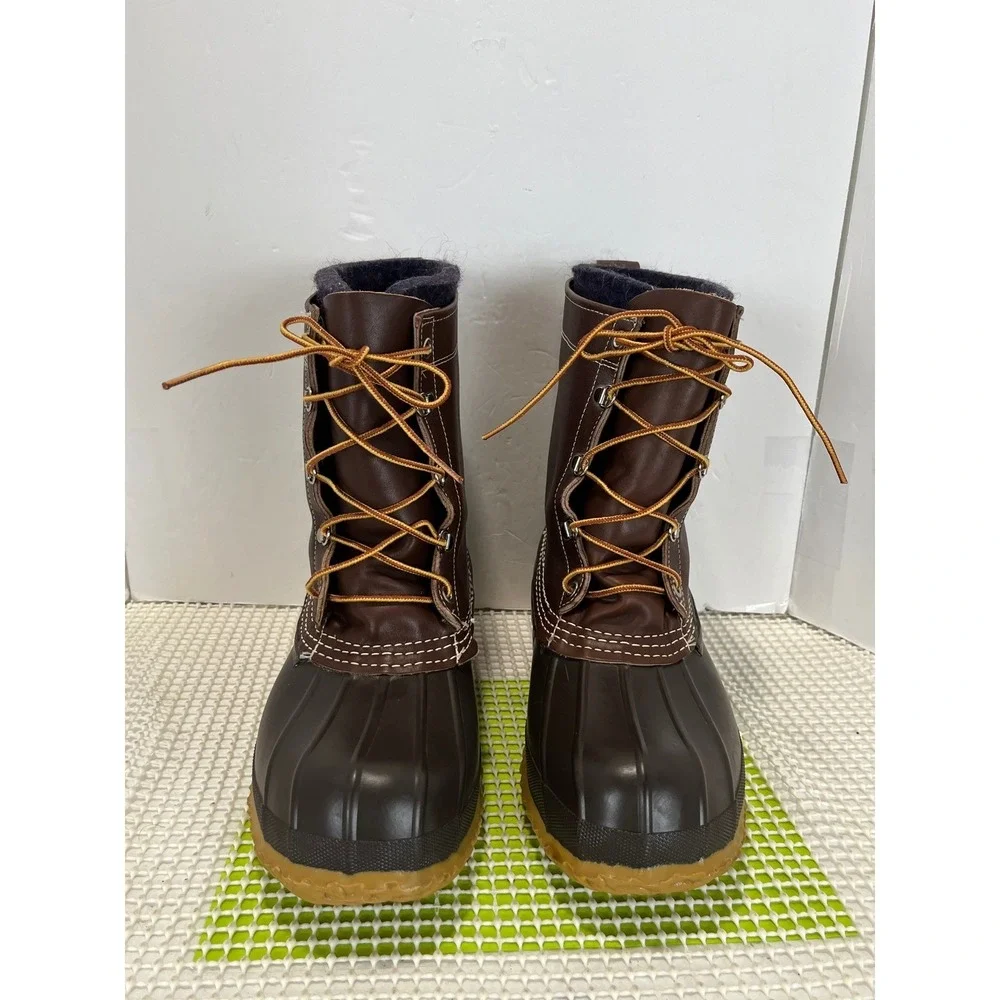 LL Bean Maine Hunting Shoe Men's 9 Brown Leather 10